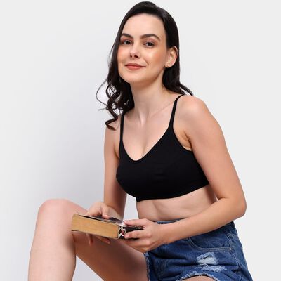 सॉलिड नॉन-पैडेड ब्रा